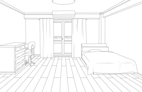 Как нарисовать комнату поэтапно карандашом: учимся рисовать комнату с  мебелью в перспективе. Инструкции от художника для начинающих